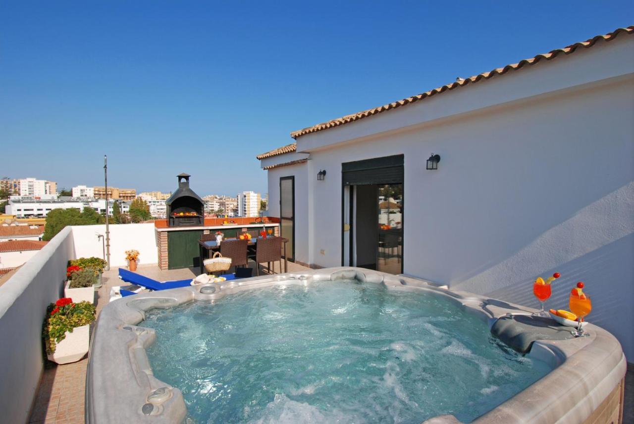 Ferienwohnung Isla De Benalmadena 1, Jacuzzi, 80M From The Sea, Ac, Bbq, Private Parking, Big Terrace Exterior foto